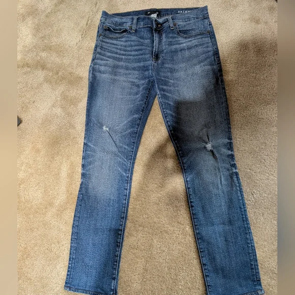 Madewell Skinny Distressed Jeans Light to Medium Blue Wash Sz 31 US - Picture 2 of 12